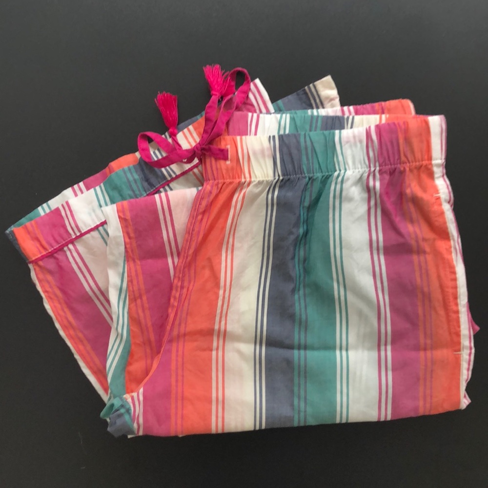 Multi-Color Stripe Pajama Bottoms